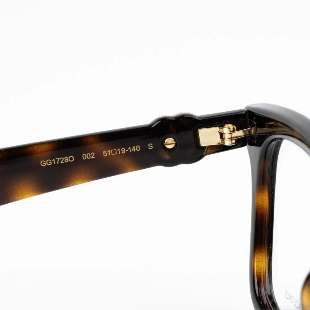 NEW Gucci GG1728O 002 Havana Square Women Eyeglasses